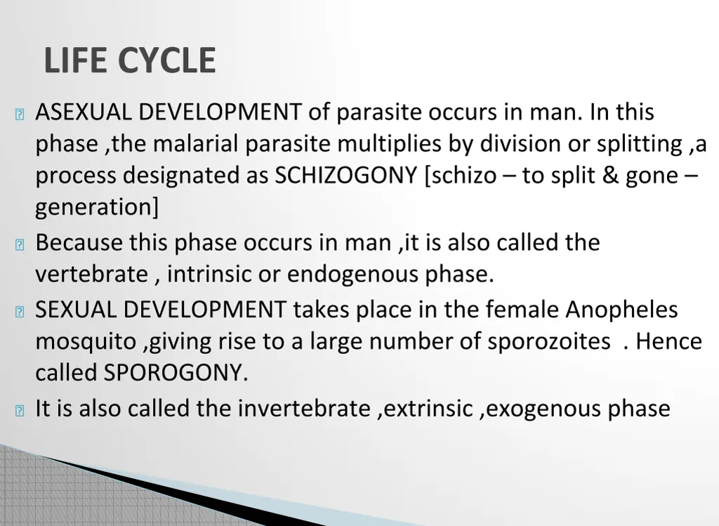 life cycle