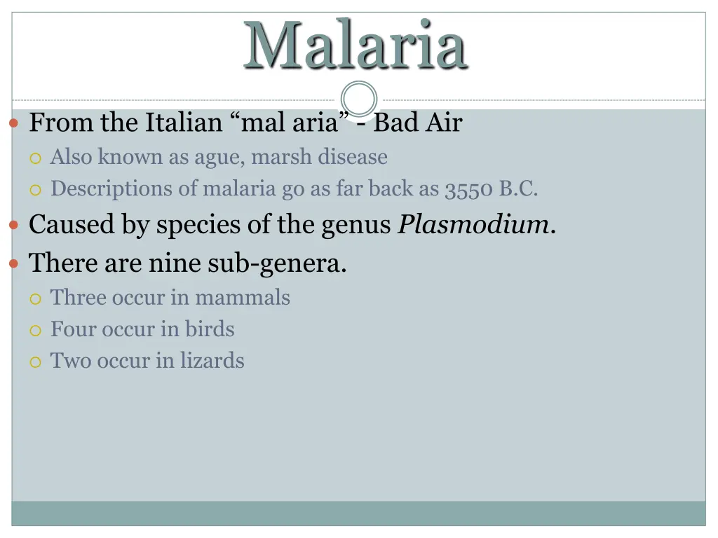 malaria 1