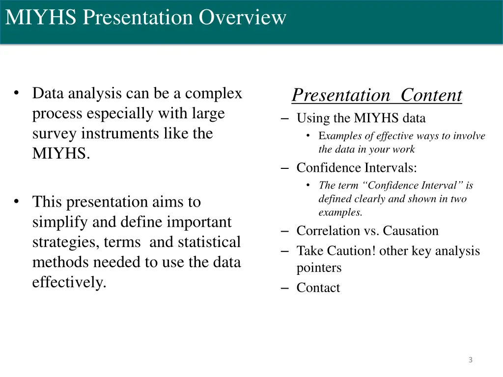 miyhs presentation overview
