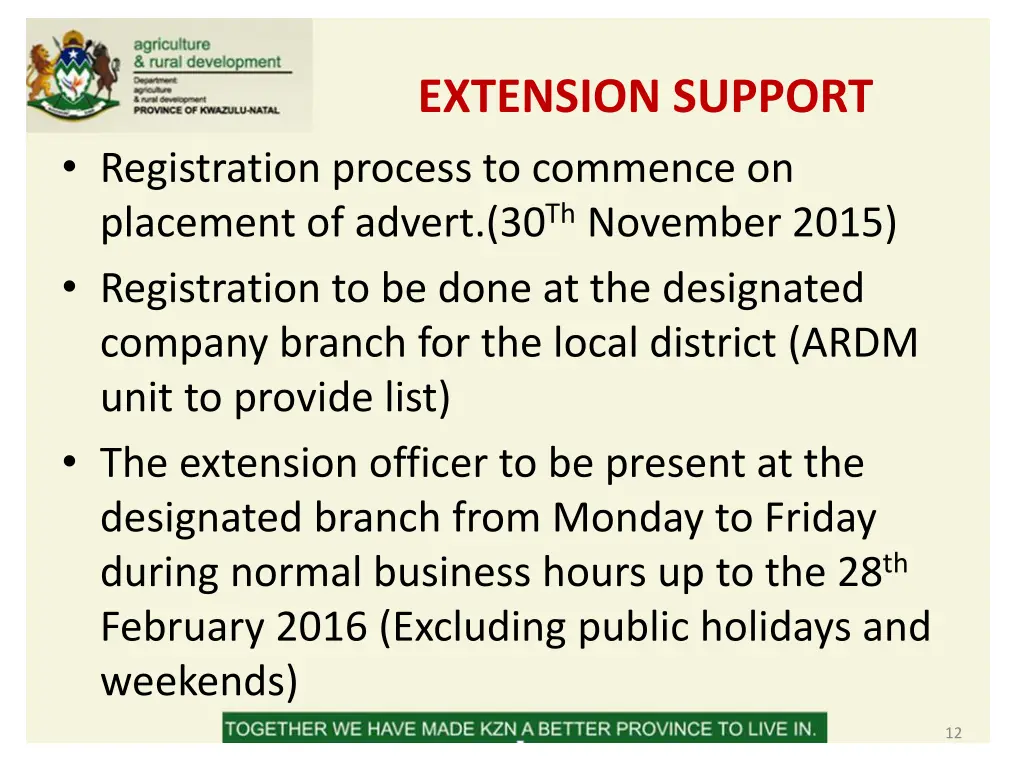 extension support