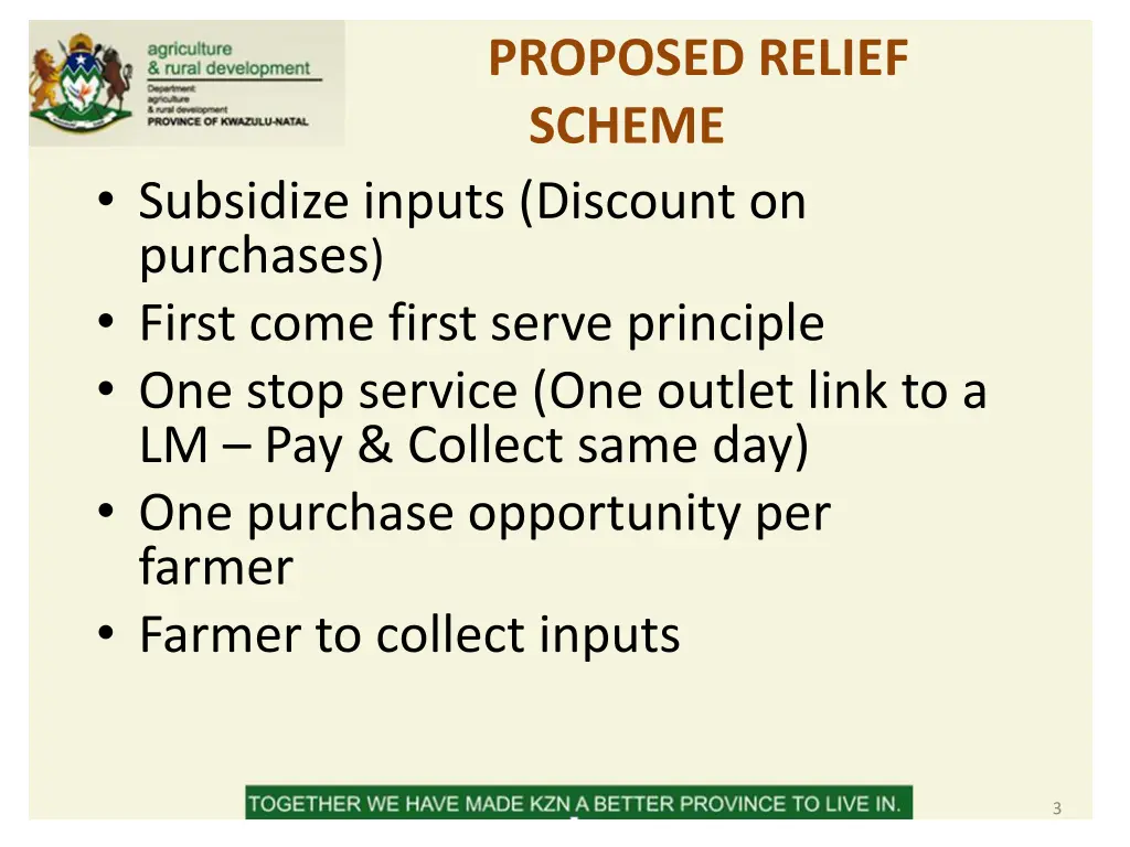 proposed relief scheme 1