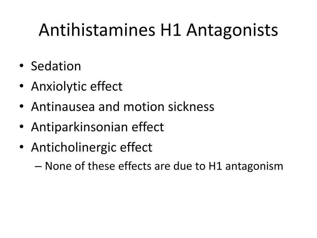antihistamines h1 antagonists 1