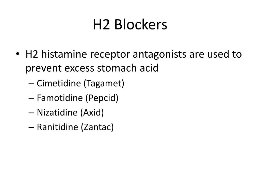 h2 blockers