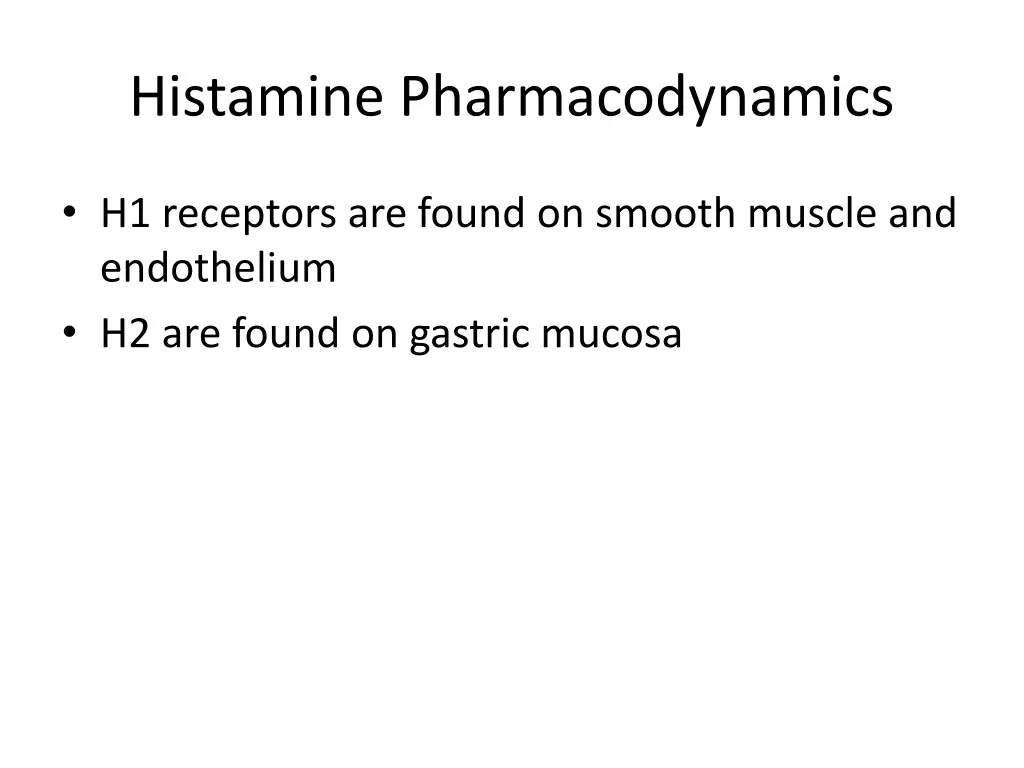 histamine pharmacodynamics 1