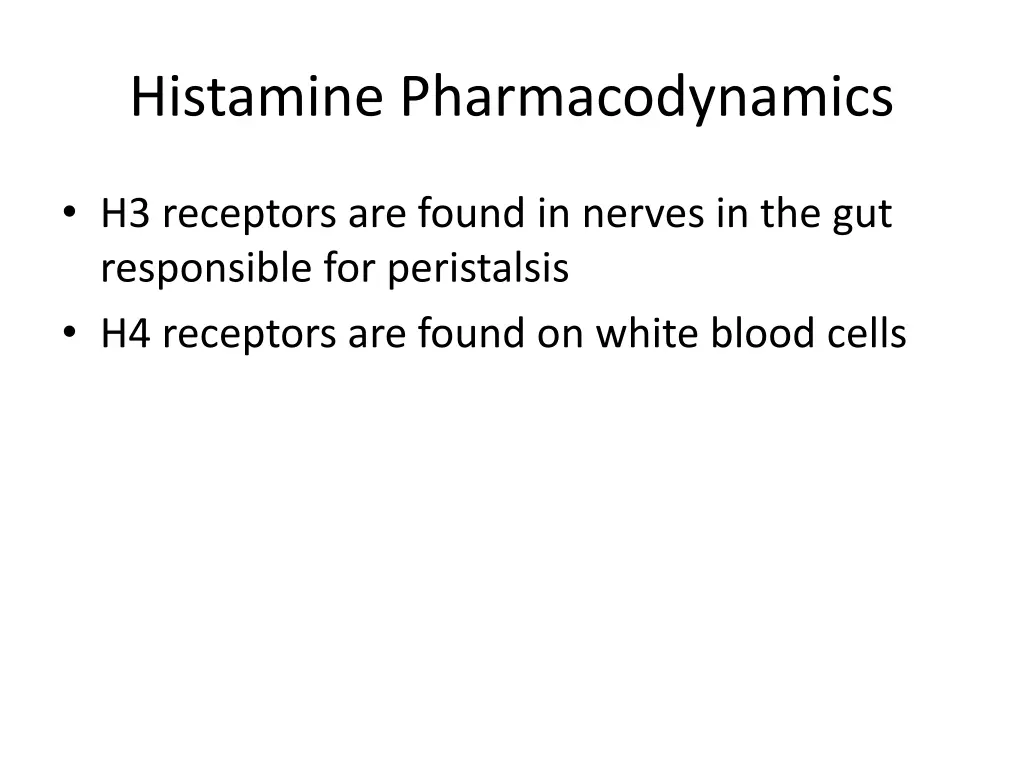 histamine pharmacodynamics 2