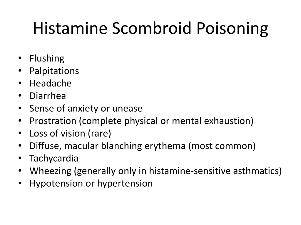 histamine scombroid poisoning 3