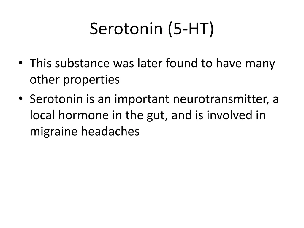 serotonin 5 ht