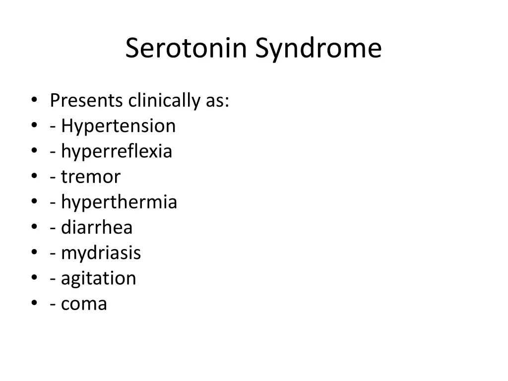 serotonin syndrome 1