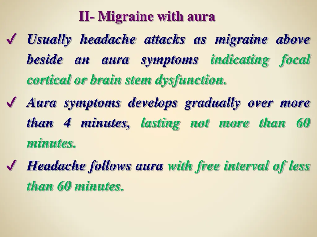 ii migraine with aura