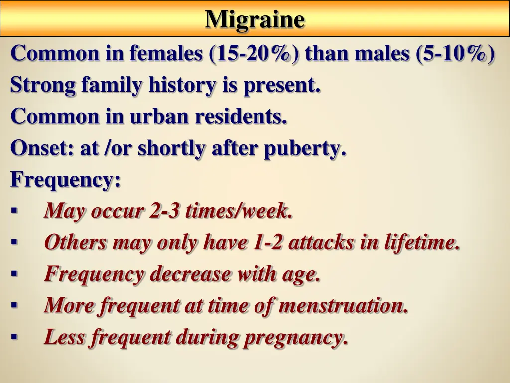 migraine