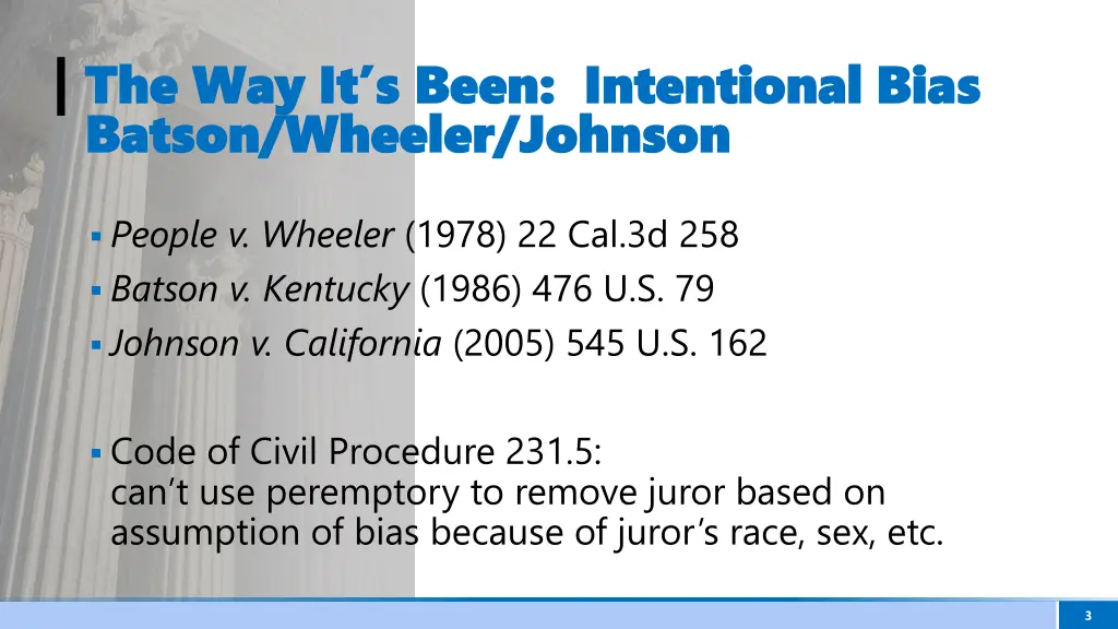 the way it s been intentional bias