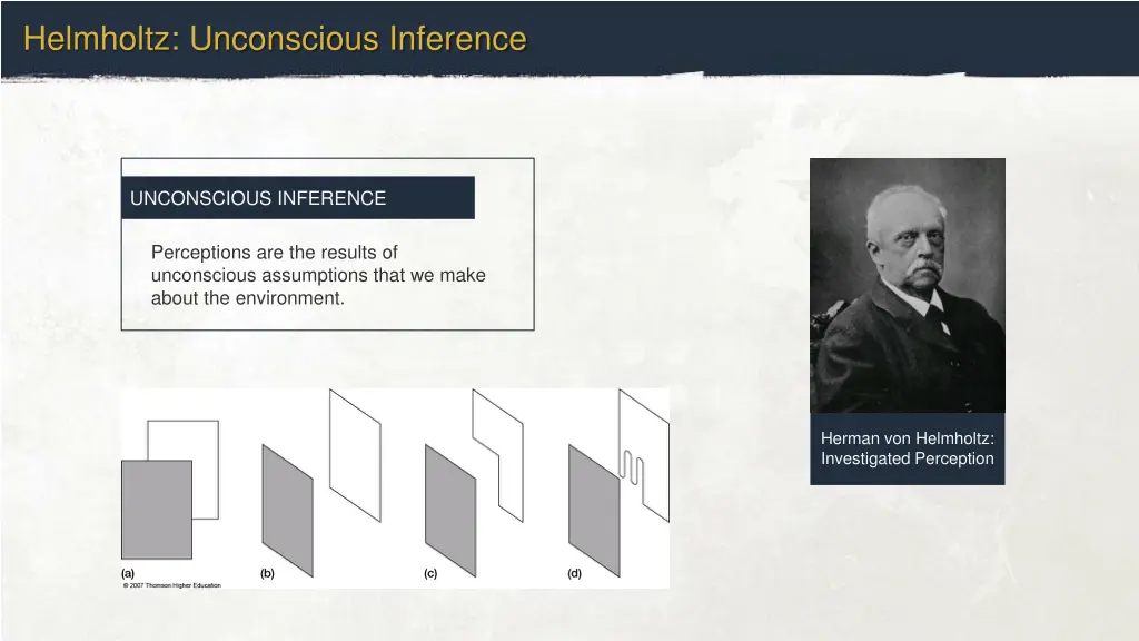 helmholtz unconscious inference