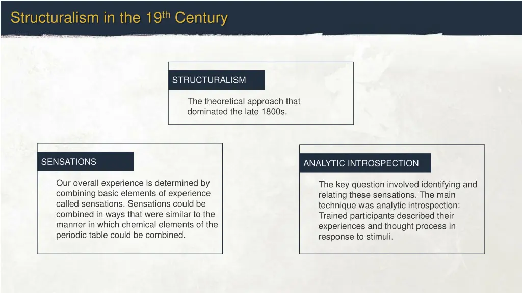 structuralism in the 19 th century