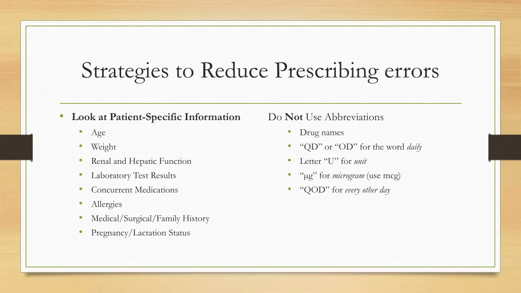 strategies to reduce prescribing errors 1