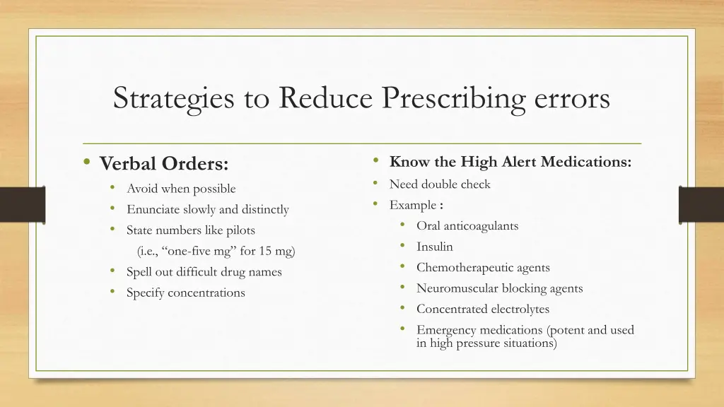 strategies to reduce prescribing errors 4