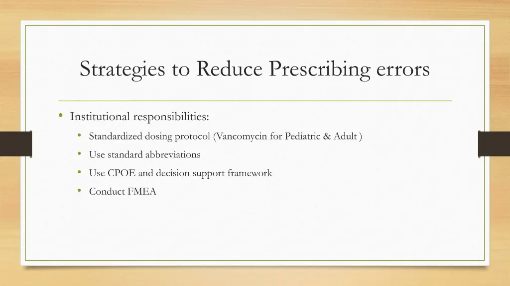 strategies to reduce prescribing errors 5