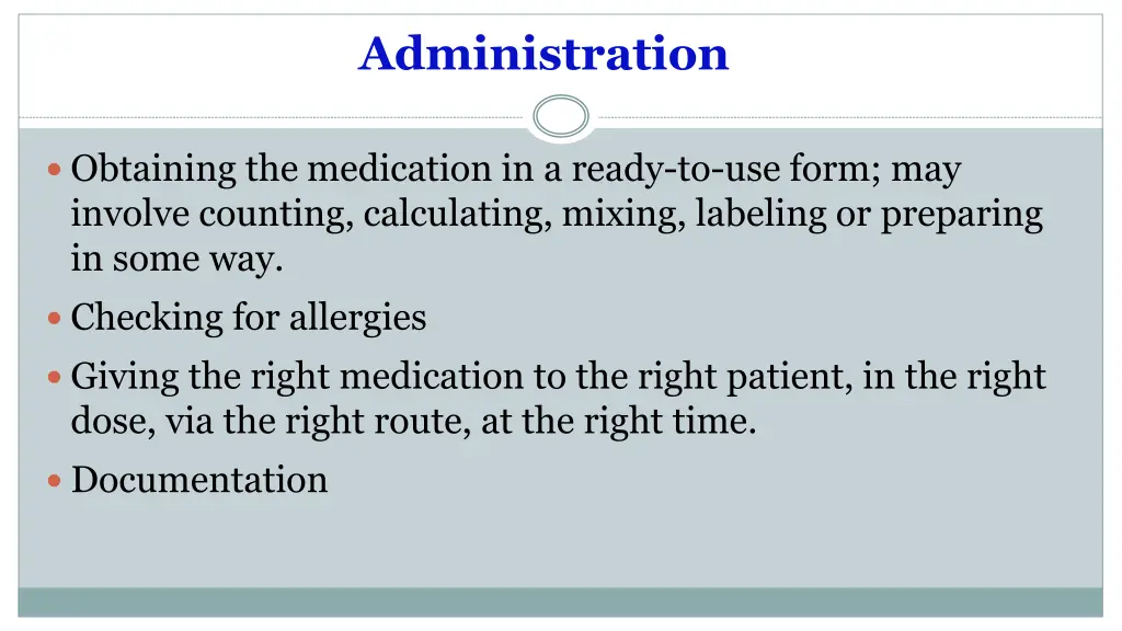 administration