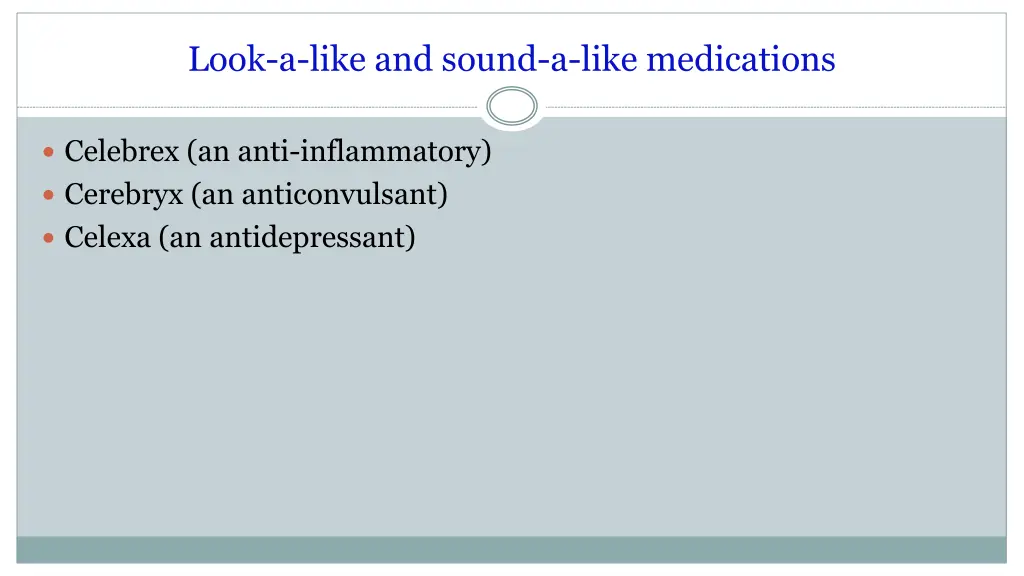 look a like and sound a like medications