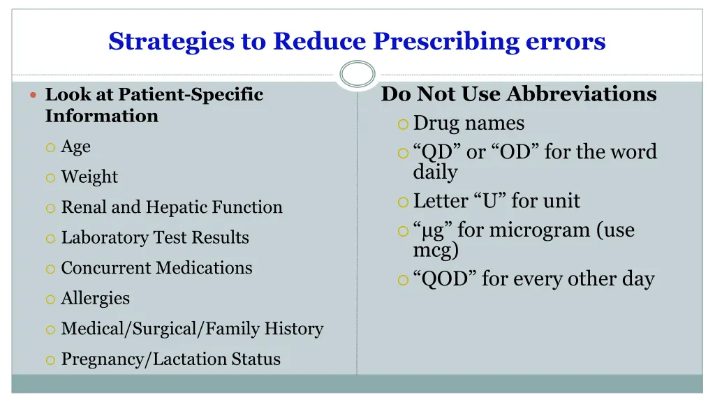 strategies to reduce prescribing errors 2