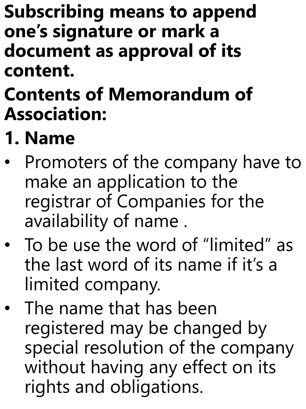subscribing means to append one s signature