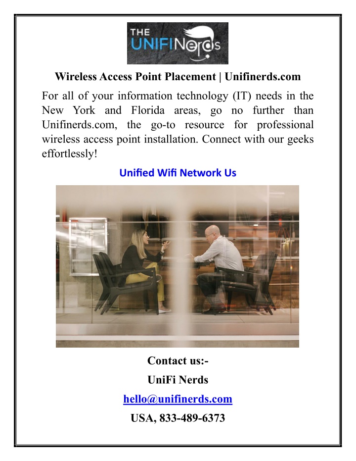 wireless access point placement unifinerds com