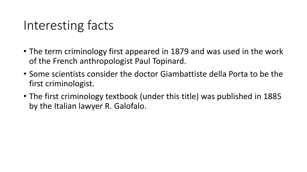 interesting facts