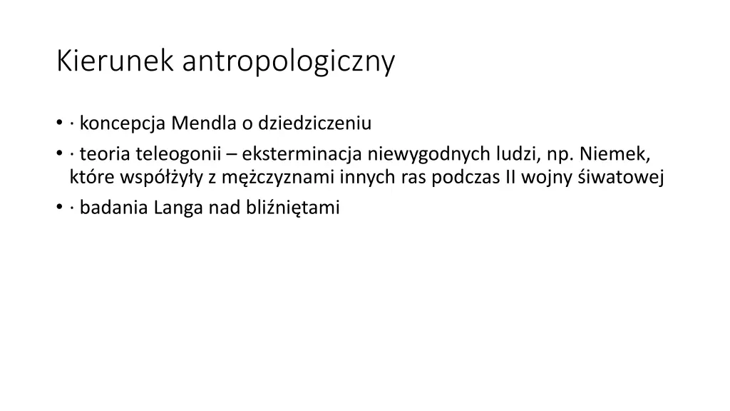 kierunek antropologiczny