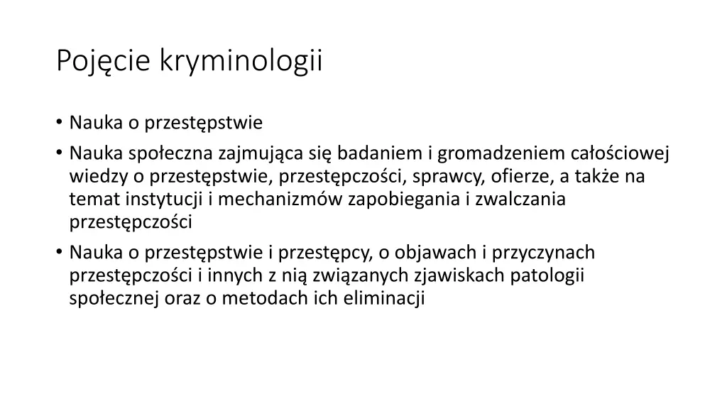 poj cie kryminologii