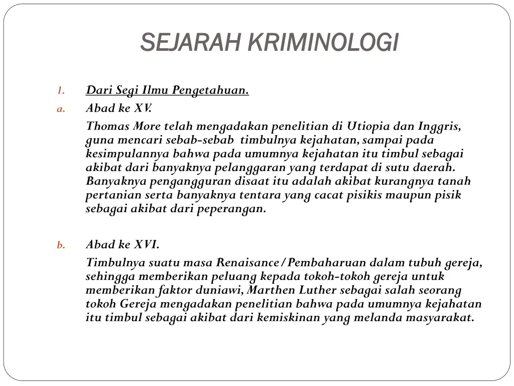 sejarah kriminologi sejarah kriminologi
