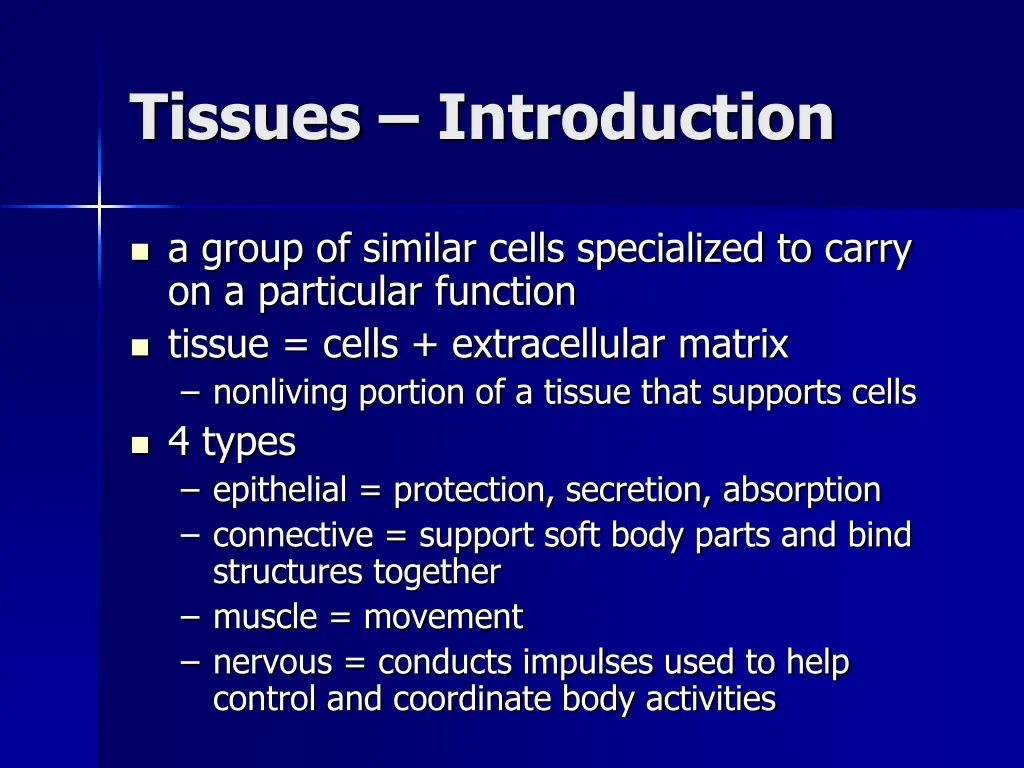 tissues introduction