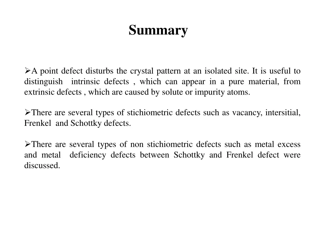 summary