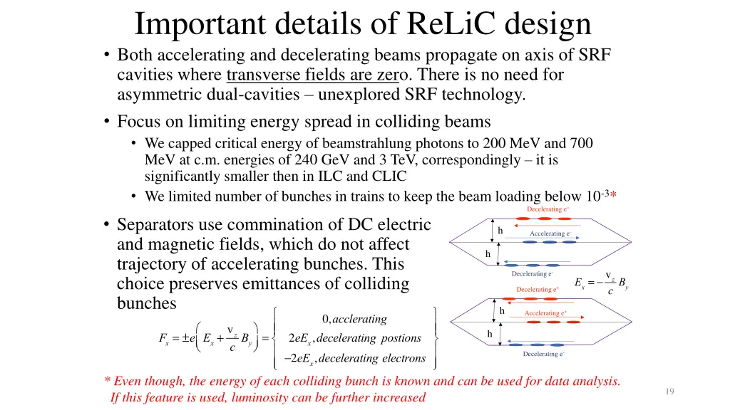 important details of relic design both