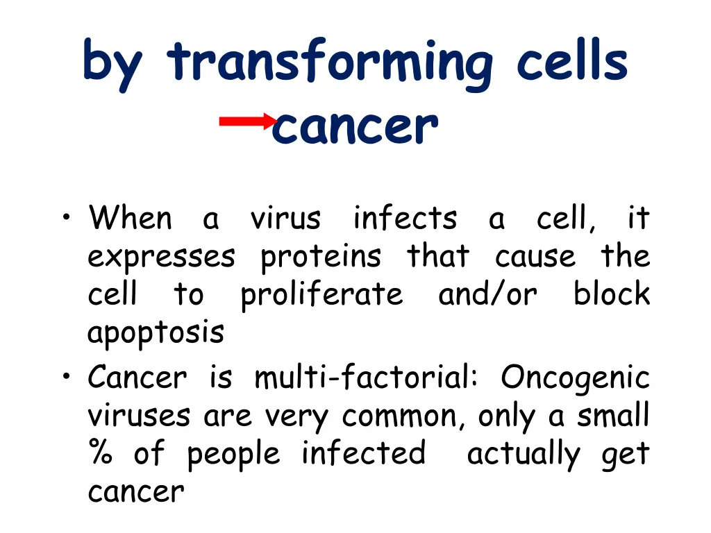 by transforming cells cancer