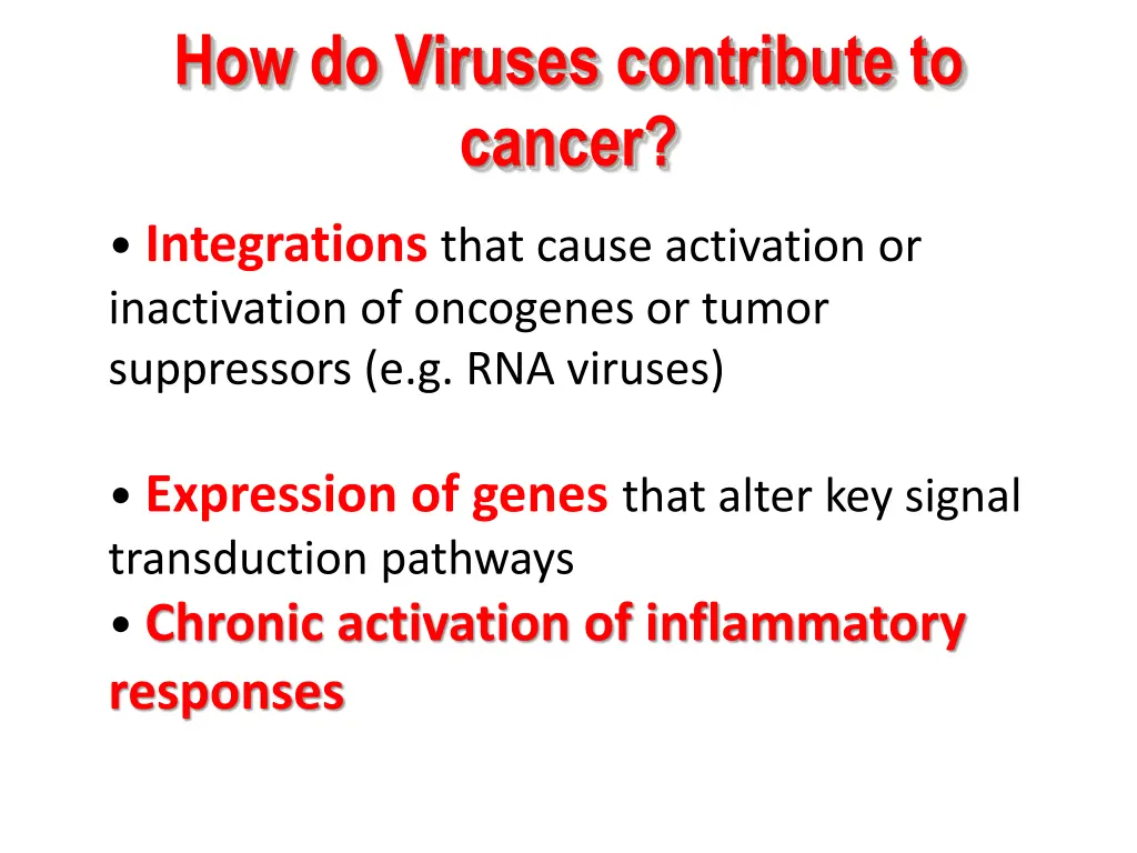 how do viruses contribute to cancer