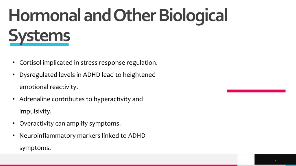 hormonal and other biological systems