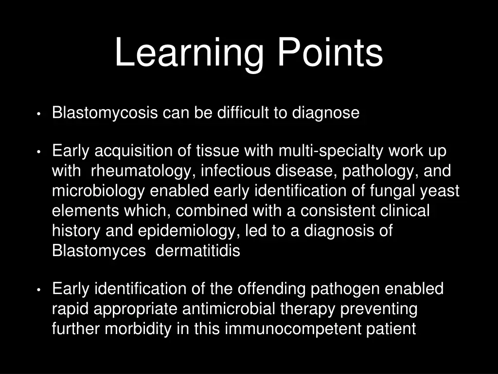 learning points