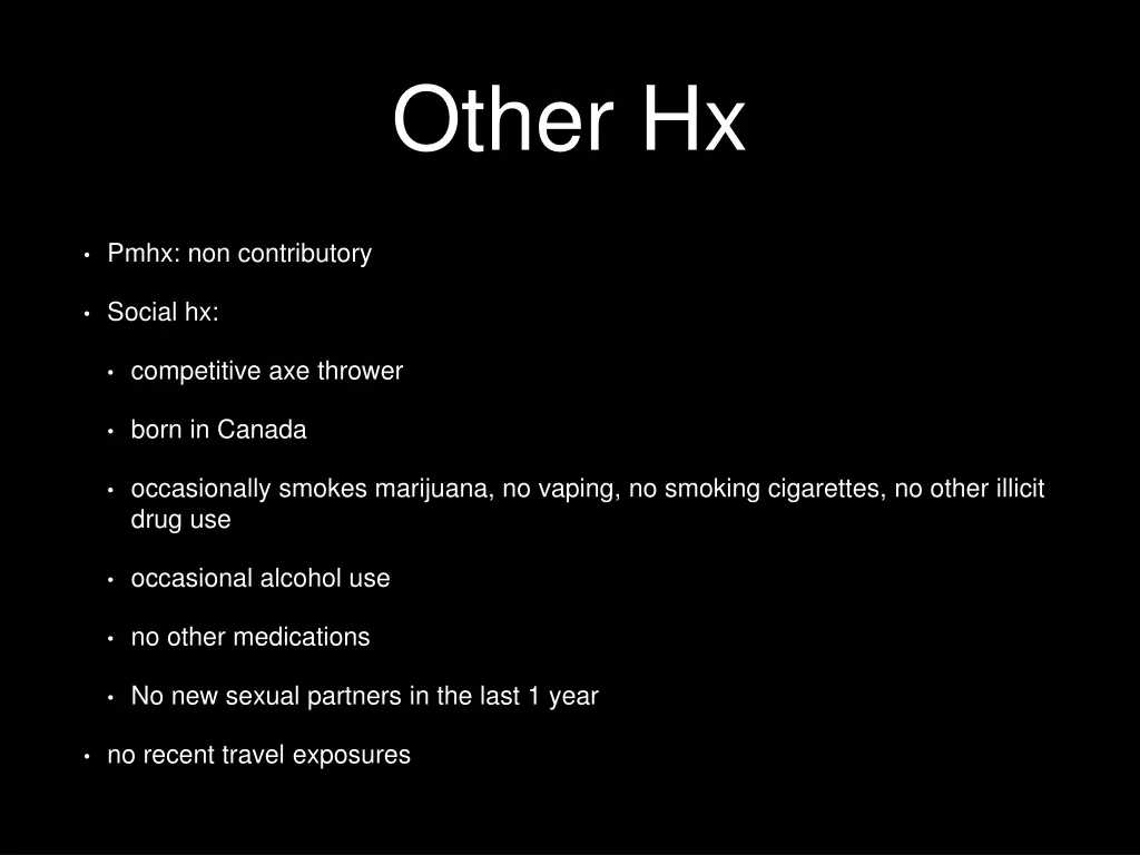 other hx