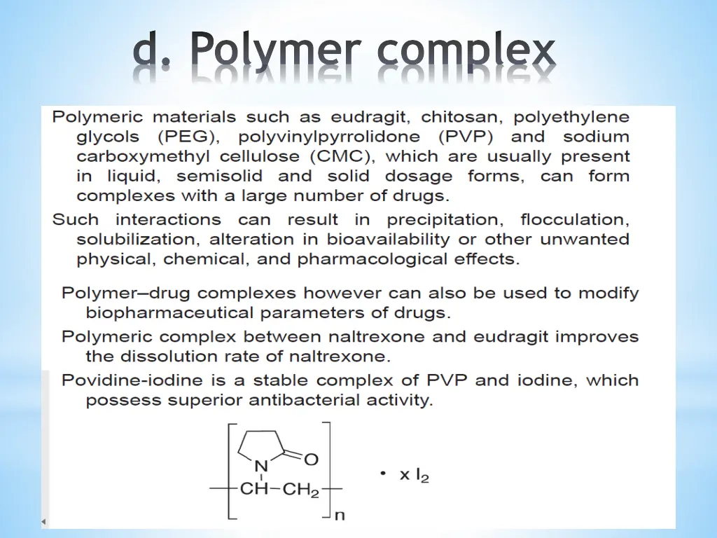 d polymer complex