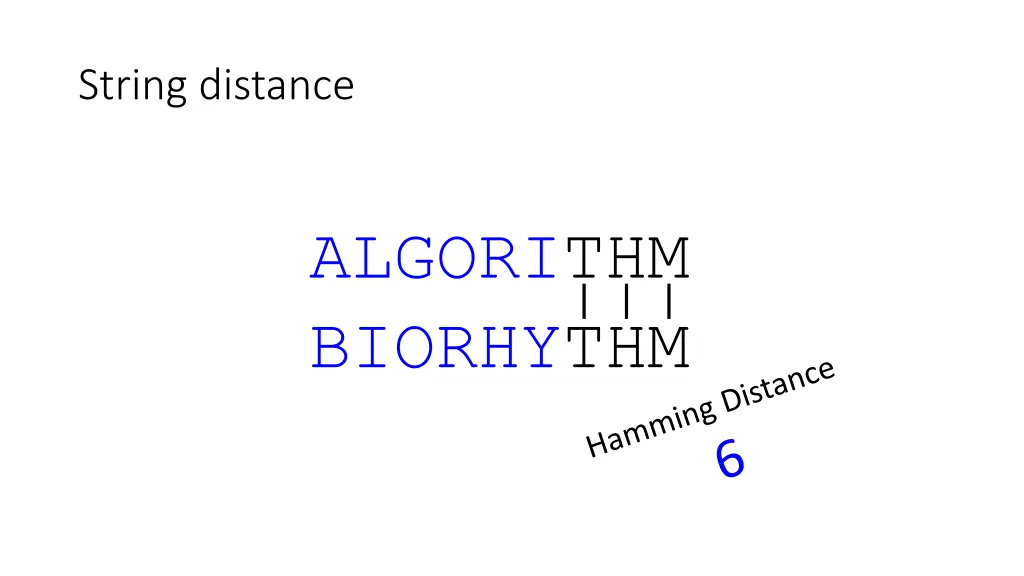 string distance 1