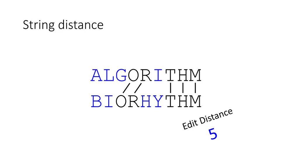 string distance 2