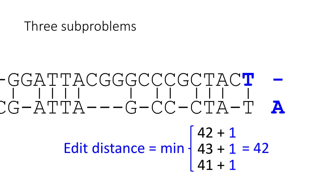 three subproblems 3