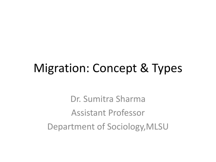 migration concept types