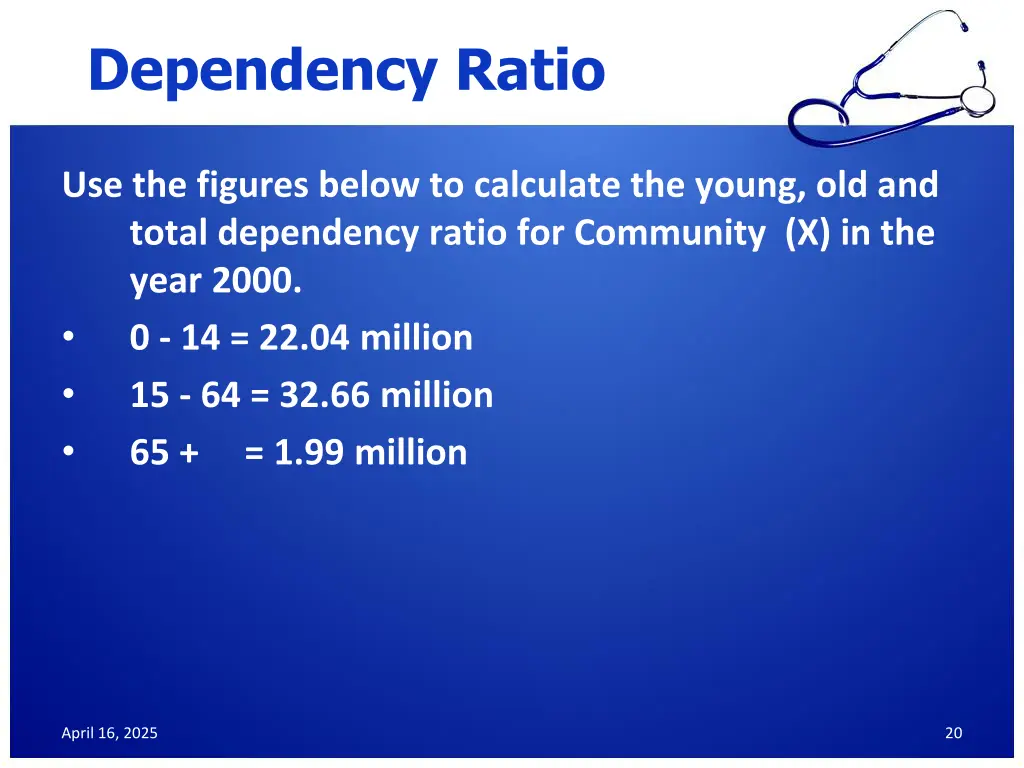 dependency ratio 1