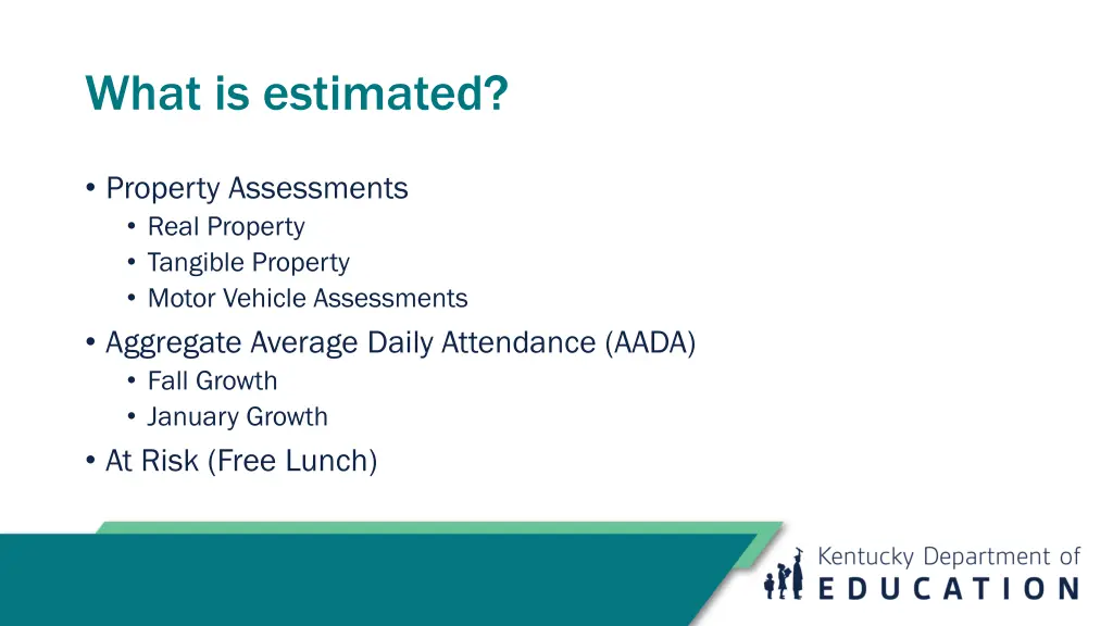 what is estimated