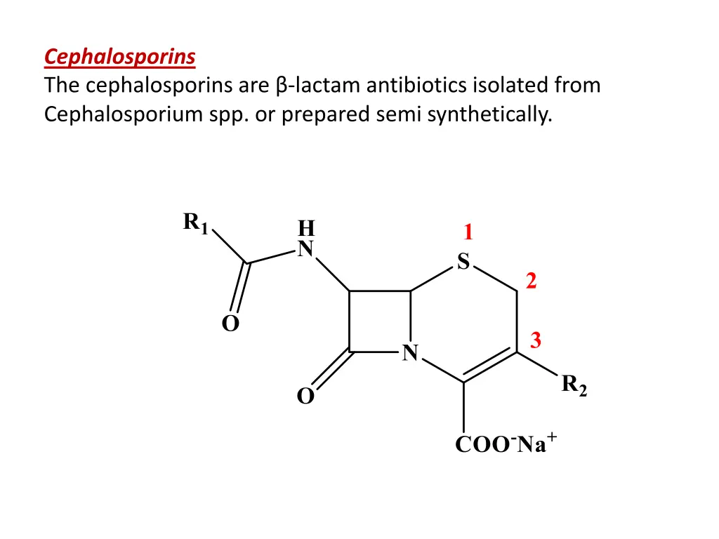 cephalosporins the cephalosporins are lactam