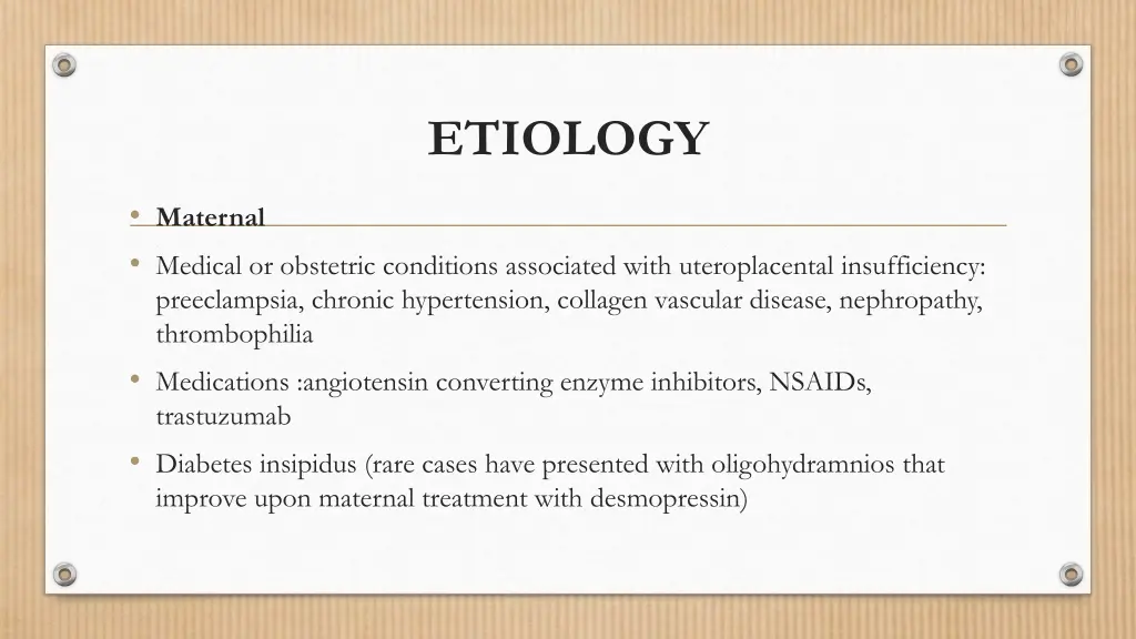 etiology