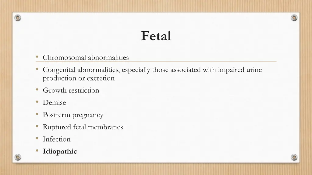fetal