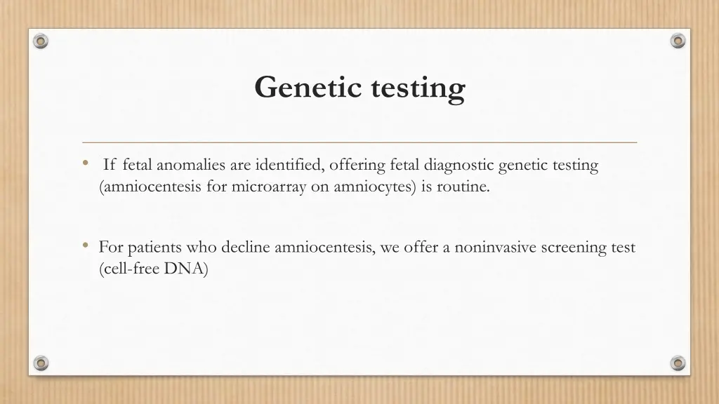 genetic testing