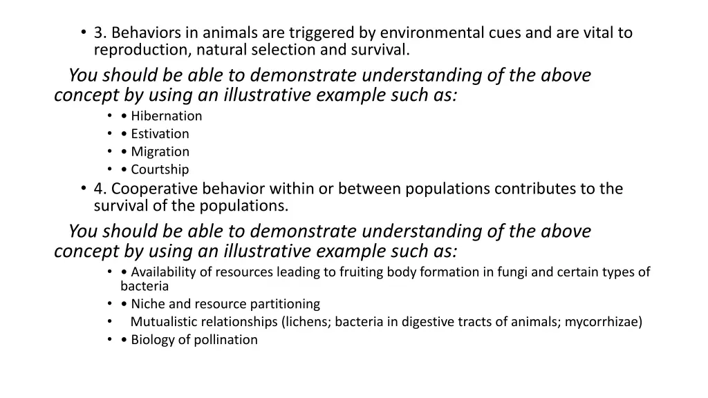 3 behaviors in animals are triggered