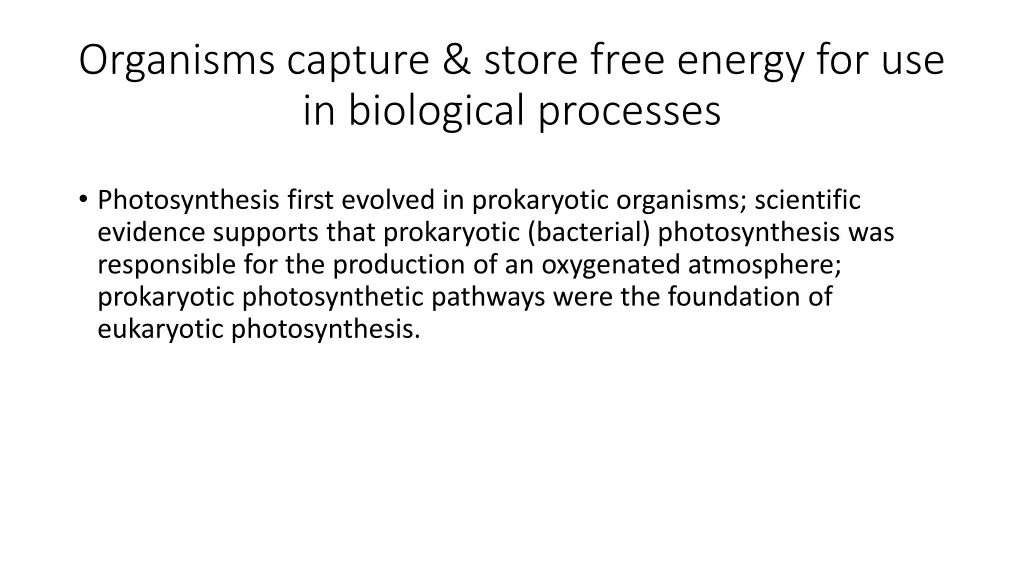 organisms capture store free energy 2